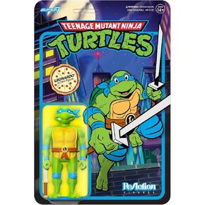 Super7 Teenage Mutant Ninja Turtles Samurai Leonardo - 3.75" TMNT Action Figure with Accessories Classic Cartoon Collectibles and Retro Toys