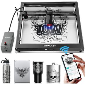 Laser Engraver ، JL7 Laser Cutter 10W Machine Laser Pengliving مع مساعدة الهواء ، قاطع App المدعوم من التطبيق ، وسرعة عالية وسرعة 400 ملم ، والكتاب الكهربائي: 10000MW Class 1 Laser