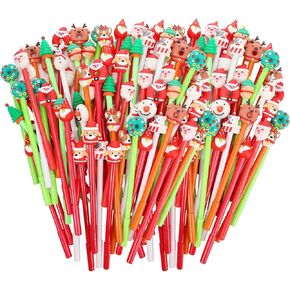 CRTIIN 140 PIETS عيد الميلاد أقلام الرسوم المتحركة الهلام الحبر KAWAII العطلة الثابت