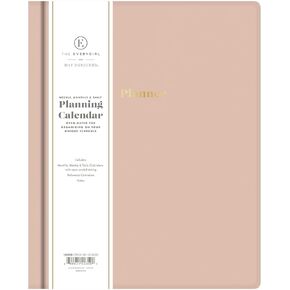 Blue Sky Everygirl Non-Dated Planner, Weekly & Monthly Layout, Bookbound, Flexible Cover, Goal Setting and Time Management Organizer (Desert Rose, 8" x 10")