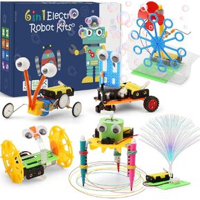 مجموعات الروبوتات STEM لأطقم علوم الأطفال تتراوح أعمارهم بين 5-7 6-8 8-10 8-12 ، بناء مشاريع تجارب علمية بناء روبوت هندسي ، أنشطة STEM للأولاد الذين تتراوح أعمارهم بين 8-12 عامًا