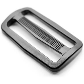 CRAFTMEMORE 2 Inches Plastic Slide Buckle Ring Triglide Slider Belt Keeper Bar Slider Strap Adjuster Purse Making 6pcs