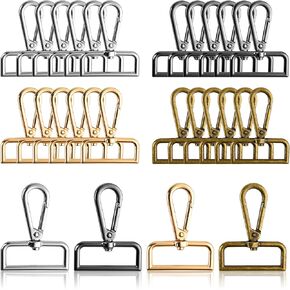 1-1/2 inch d حلقة حلقة دوارة جراد البحر مخلب المشابك ، 28 pcs جراد البحر مخلب دوار المشابك المعادن جراد البحر الحبل المشبك مقاطع مفاتي