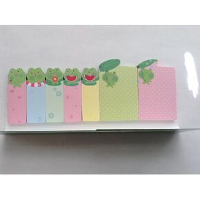 Cute Frog Sticker Bookmark Marker Memo Index Tab Sticky Note 210 Pages