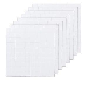 800pcs White Foam Scrapbook Adhesive Squares - 10x10mmx2mm Thick, Double Sided Pre-Cut 3D Foam Squares, Perfect for DIY Crafts, Decoration, Greeting Cards, Scrapbooking, and Dual-Adhesive Mounts