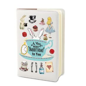 Pliti Alice Inspired Journal Notebook Alice Gox Higd A Derry Noterth Day With You Notebook Hoft First Birthday Gift (Merry Unbirthday JN)
