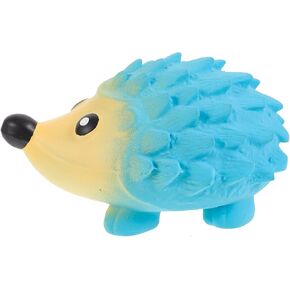 لعبة Popetpop LaTex Squeaky Dog Toy: لعبة القنفذ اللطيفة للضغط للكلاب الصغيرة التي تلعبها وتنظيف الأسنان - 5.3 "(أزرق)