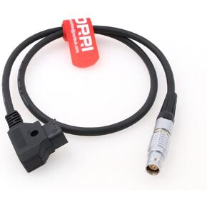 DRRI Right Angle 1B 4pin to D-tap Power Cable for Canon C200 / C300 mkII/ C500 & V Mount