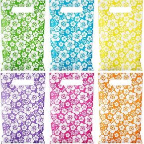 Kolldenn 48 PCS قطع الأكياس البلاستيكية HIBICUS هدايا الأكيوب هاواي غودي.