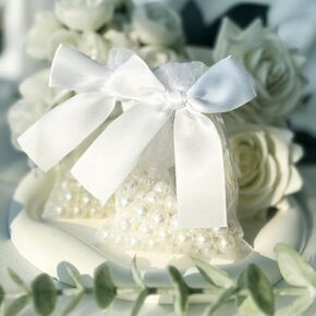 Esdallina 40 PCS 3.6"x4.7"(9x12cm) Premium Sheer Organza Bags Pink Wedding Favor Bags Jewelry Gift Bags for Party Christmas Festival in Kuwait