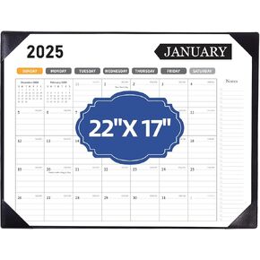 Desk Calendar 2024 Large 22x17, 18 Months, January 2024 to June 2025, Big Desktop Calendar for Family Classroom and Office