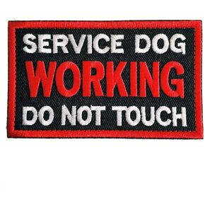 Service Dog Patch for Sets ، Dog Dog Dog لا تلمس Patch العسكري والرقط (A-Work)