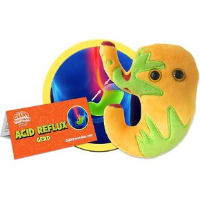 Giantmicrobes Acid Redux Plush - هدية لا تنسى لنشر الوعي حول هذا المرض المزمن المشترك ، للعائلة والأصدقاء والأطباء والعلماء والمعلمين وأي شخص لديه شعور صحي من الفكاهة