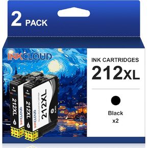 212xL إعادة تصنيع خرطوشة الحبر الأسود المصنعة لـ Epson 212 212XL T212XL القوى العاملة المتوافقة WF-2830 WF-2850 Home XP-4100 XP-4105 PLINT 2 PACK