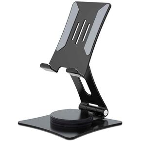 Phone Stand, Mobile Stand, Phone Stand, Desk Phone Stand, Desktop Phone Stand, 360 Degree Rotating Phone Stand, Tablet Stand, Phone Tray (Gray, Special for Flat Plate)