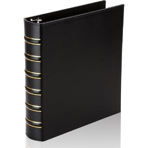 عتيقة Hardback 3 رنين رنين 2 بوصة ، رابط جلدي احترافي 3 خاتم ، ثلاثة مجمعات الحلقة تناسب 8.5 "× 11" ، دقة د ألبوم الصور ، المنزل ، المدارس واللوازم المكتبية- الأحمر الداكن