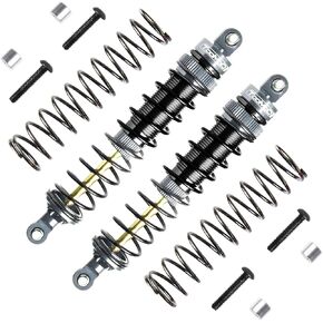 115 ملم RC OIL SHOCK ASSORBER BIG BORE PARPER لـ 1/10 SLASH ، Stampede ، Rustler ، Hoss ، Bandit ، Ford ، Vortteks ، إلخ. ترقية الأجزاء استبدال （2pcs） (أسود)