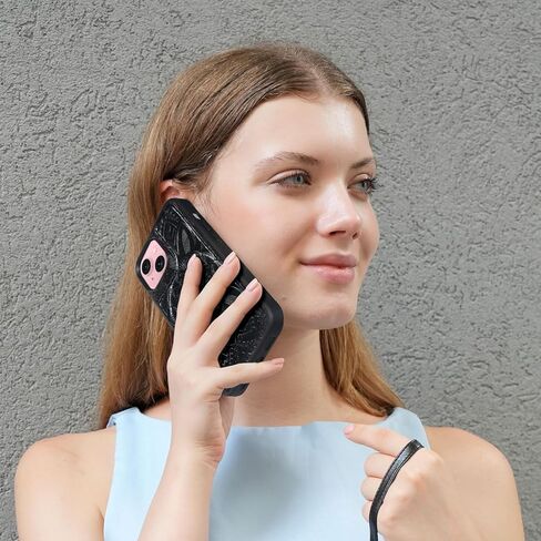 Harryshell for iPhone 15 / iPhone 14 / iPhone 13 Detachable Magnetic Case Wallet,Compatible with Magsafe Wireless Charging, [Theft-Scan Blocking] Card Slots, Cash Zipper Strap (Floral Blue Green) in Kuwait