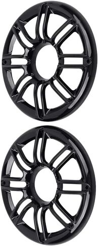 Speaker Grill Cover 2PCS Rear Speaker Trim Grille Fairing Cover 1998-2013 Compatible with Harley Touring Electra Glide Silver in Kuwait