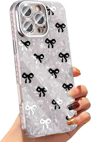 for iPhone 16 Pro Max Case Bling Camera Lens Protection Glitter Bling Cute Pattern Printed Design Soft Bumper Hard Back Shockproof Protective Case for Girls and Women, Sparkly Minnie in Kuwait