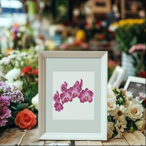 MAMACHU 12 PCS Mini Diamond Painting Kits, Small Butterfly Diamond Art Kits for Beginners, Square Drill Diamond Art Kits for Home Decor, Mini Gem Art Completed Within an Hour, Pocket-Sized 6x8in in Saudi Arabia