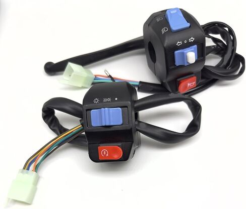 Chinese Scooter Waterproof Aluminum Right Side Handle Disc Brake Switch + Left Disc Brake Swith Control Assembly Set for Disc Brake System GY6 50cc 125cc 150cc in Kuwait