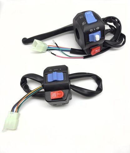 Chinese Scooter Waterproof Aluminum Right Side Handle Disc Brake Switch + Left Disc Brake Swith Control Assembly Set for Disc Brake System GY6 50cc 125cc 150cc in Kuwait