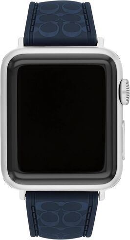 Coach Apple Watch Strap, Compatible with 38mm, 40mm, 41mm Apple Watch, Interchangeable Silicone Band, Sleek Look, Personalize Your Style in Saudi Arabia