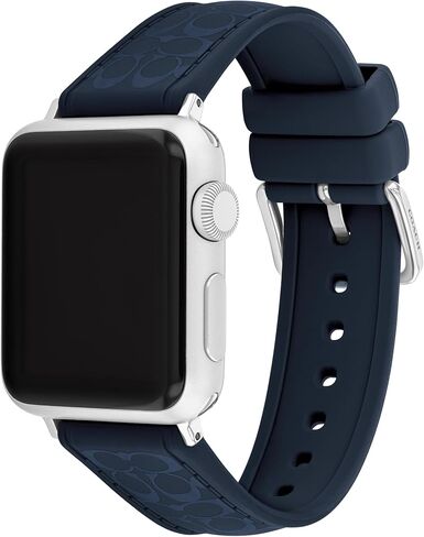 Coach Apple Watch Strap, Compatible with 38mm, 40mm, 41mm Apple Watch, Interchangeable Silicone Band, Sleek Look, Personalize Your Style in Saudi Arabia