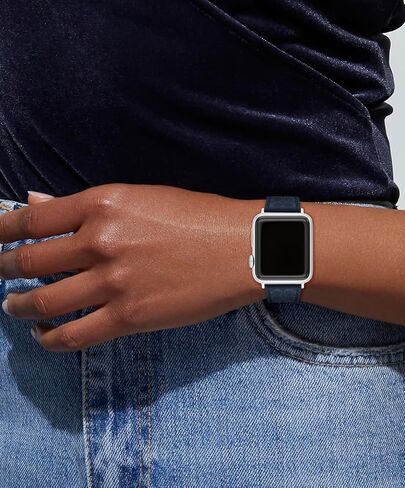 Coach Apple Watch Strap, Compatible with 38mm, 40mm, 41mm Apple Watch, Interchangeable Silicone Band, Sleek Look, Personalize Your Style in Saudi Arabia