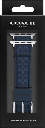 Coach Apple Watch Strap, Compatible with 38mm, 40mm, 41mm Apple Watch, Interchangeable Silicone Band, Sleek Look, Personalize Your Style in Saudi Arabia
