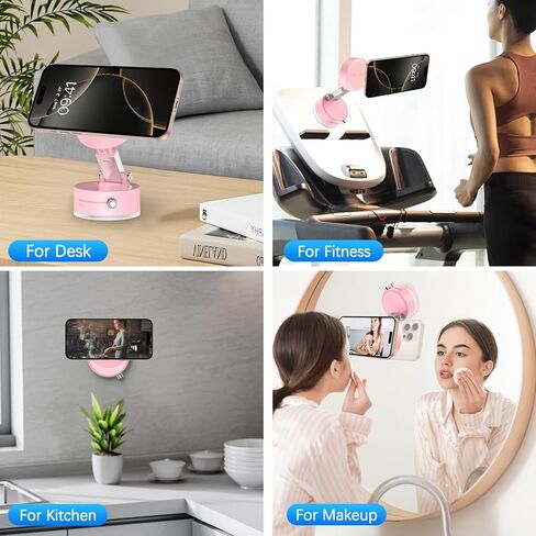 Duedue Magnetic Car Phone Mount 2025 حامل لوحة التناوب للسيارة للسيارة ، وشفط الفراغ أقوى 10x ومغناطيس مغناطيسي عالي ، وقابل للطي. in Kuwait