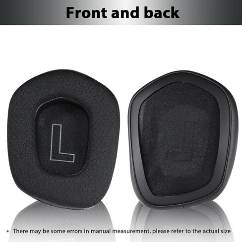 G733 Earpads Mesh Fabric Ear Pads Replacement for Logitech G733, G535, G335 Gaming Headset, G733 Ear Pads Accessories with High Density Memory Foam(Black) in Kuwait