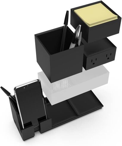 Bostitch Konnect Qi Certified Wireless Charging Desk Accessory Kit with Pencil Cups in Saudi Arabia