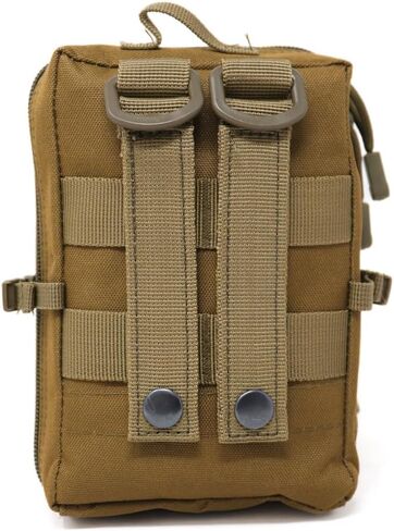 M MCGUIRE GEAR, Admin Molle Pouches, Small Multi Pocket Medicine Bag, Travel First Aid Kit, IFAK Med Kit, and Emergency Survival Kit, Backpacking and Hiking Essentials in Kuwait