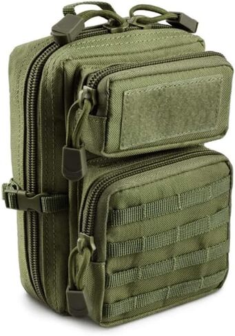 M MCGUIRE GEAR, Admin Molle Pouches, Small Multi Pocket Medicine Bag, Travel First Aid Kit, IFAK Med Kit, and Emergency Survival Kit, Backpacking and Hiking Essentials in Kuwait