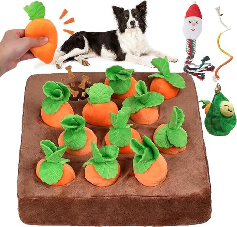 Carrot Dog Toy, Dog Toys to Hide Treats Inside, Snuffle Mat for Puppies, Puzzle Toys for Dogs, Interactive Dog Toys for Indoor, Dog Toys for Small Dogs Medium Large Dogs in Saudi Arabia