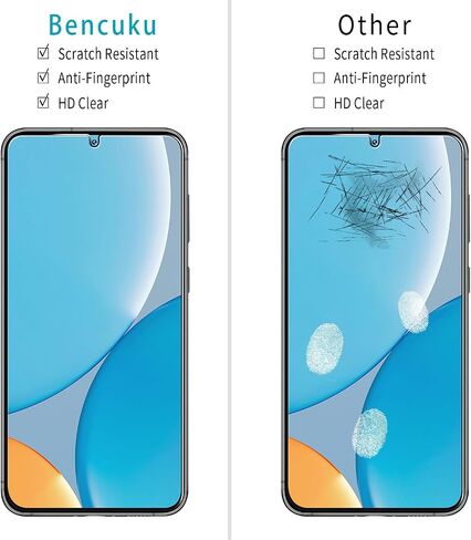 (2 Pack) Designed for Samsung Galaxy S25+ / S25 Plus 6.7 Inch Tempered Glass Screen Protector, Support Fingerprint Unlock, Anti Scratch, Bubble Free in Kuwait