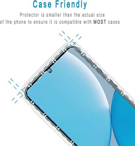 (2 Pack) Designed for Samsung Galaxy S25+ / S25 Plus 6.7 Inch Tempered Glass Screen Protector, Support Fingerprint Unlock, Anti Scratch, Bubble Free in Kuwait