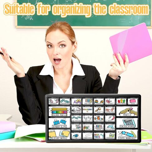 Frienda 84 Pcs 4 Sheet Toolbox Labels Tool Box Storage Stickers Teacher Drawer Tag Colorful Classroom Decor for Back to School Teachers Classroom Organization(Pastel) in Saudi Arabia