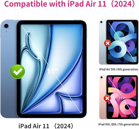 Privacy Screen Protector for iPad Pro 11 Inch 2024 5th Generation 9H Tempered Glass Anti-Spy [Face ID & Apple Pencil Compatible] Case Friendly Anti-Scratches High Definition in Saudi Arabia