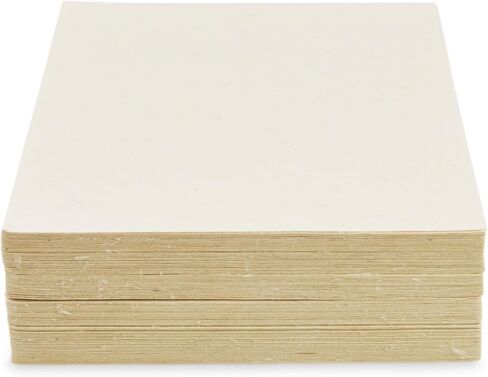 Kathmandu Valley Co. Deluxe 5x7 inch Lokta Card Stock Paper (Japanese Washi Method) with Clean-cut Edges for Vintage Stationery, Printing Decorative Wedding Invitations. Handmade in Nepal (100 Sheets) in Kuwait