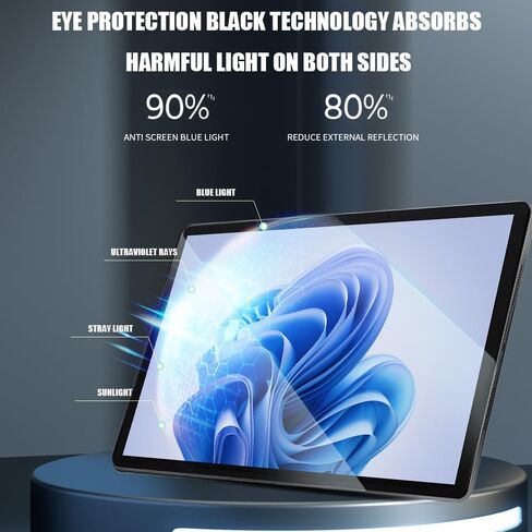 [2 Packs] Anti Blue Light Screen Protector for Microsoft Surface Pro4/5/6/7/7Plus, Surface Pro7 Tempered Glass Screen Film, 9H Hardness/Bubble Free/Eyes Protection/Case Friendly/Anti Glare in Kuwait