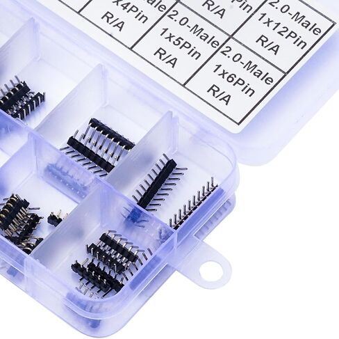 2.0mm Pin Header,Female Straight Dual Row Header Pin 180 Degree Connector,2x2 2x3 2x4 2x5 2x6 2x7 2x8 2x9 2x10 2x12 Pin Header for PCB Board (KI-2.0-Dual-Str-Female) in Saudi Arabia