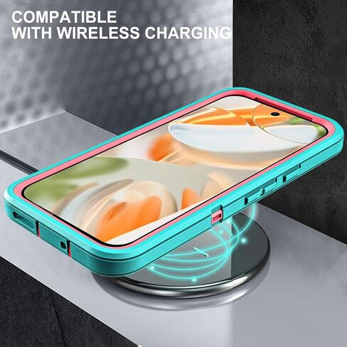 بالنسبة إلى Google Pixel 9 Case/Pixel 9 Pro Case ، الصف 3 العسكري في 1 حالة إثبات الصدمات/الإسقاط الثقيلة مع واقي شاشة زجاجي مقسى (أسود/أسود) in Kuwait