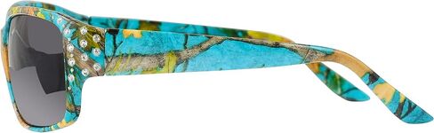 Polarized Hot Pink Camo Sunglasses for Women - Diamante - Free Matching Microfiber Pouch in Saudi Arabia