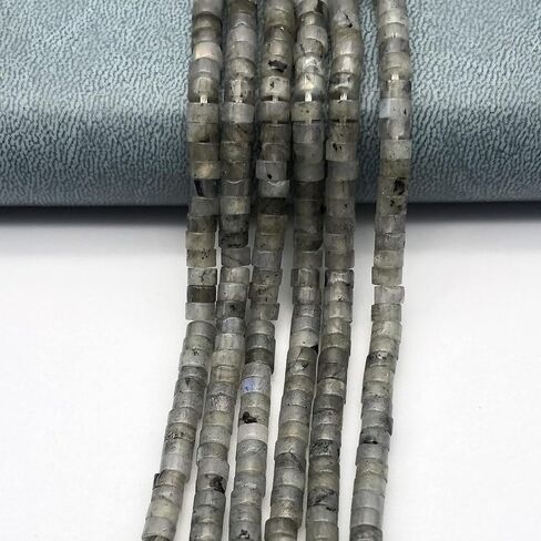 160pcs 4x2mm الفيروز الطبيعي Heishi Disc Rondelle Spacer Stone شبه الأحجار الكريمة الثمينة حبات فضفاضة لصنع المجوهرات 15 بوصة in Kuwait