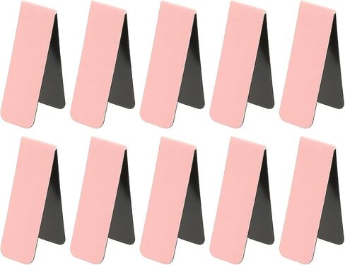 PATIKIL Magnetic Bookmarks, 10Pcs Rectangle Book Marks Magnet Page Markers for Book Reading Men Women Teacher Reader Book Lover Writers, Brown in Saudi Arabia