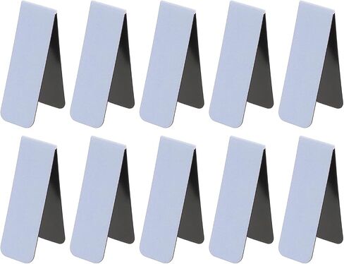 PATIKIL Magnetic Bookmarks, 10Pcs Rectangle Book Marks Magnet Page Markers for Book Reading Men Women Teacher Reader Book Lover Writers, Brown in Saudi Arabia