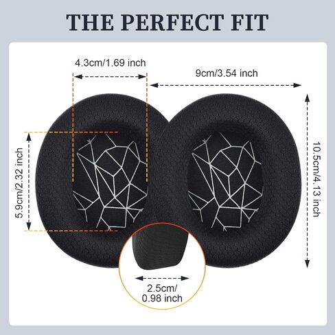 Arctis Nova Pro Wireless Poads ، Arctis 7 Pads Pads استبدال Arctis 9 الوسائد الأذن المتوافقة مع steelseries arctis 3 / arctis 5 / arctis 7 Arctis 9 / Arctis Pro Wireless Gaming Headset (Blue) in Kuwait